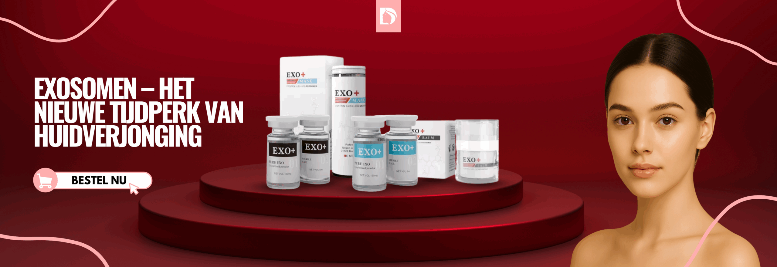 Dermal filler banner exosomen