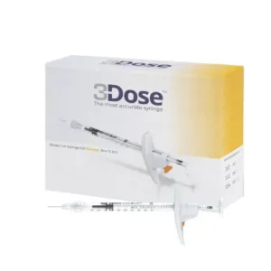 3Dose 100 Oranje doseerspuiten - 1 ml - 10 stuks